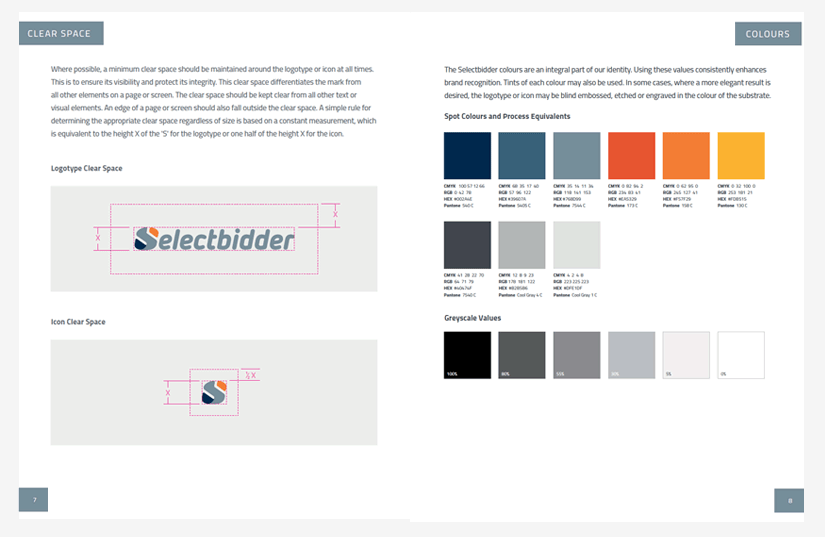 Selectbidder logo - brand guide