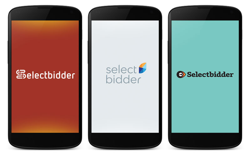 Selectbidder logo - rejected concepts